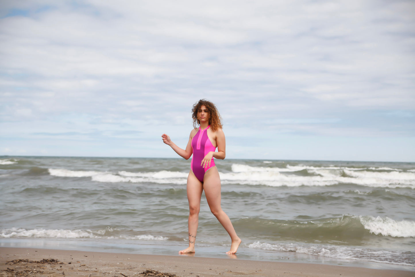 Alyssa Purple Monokini image 8