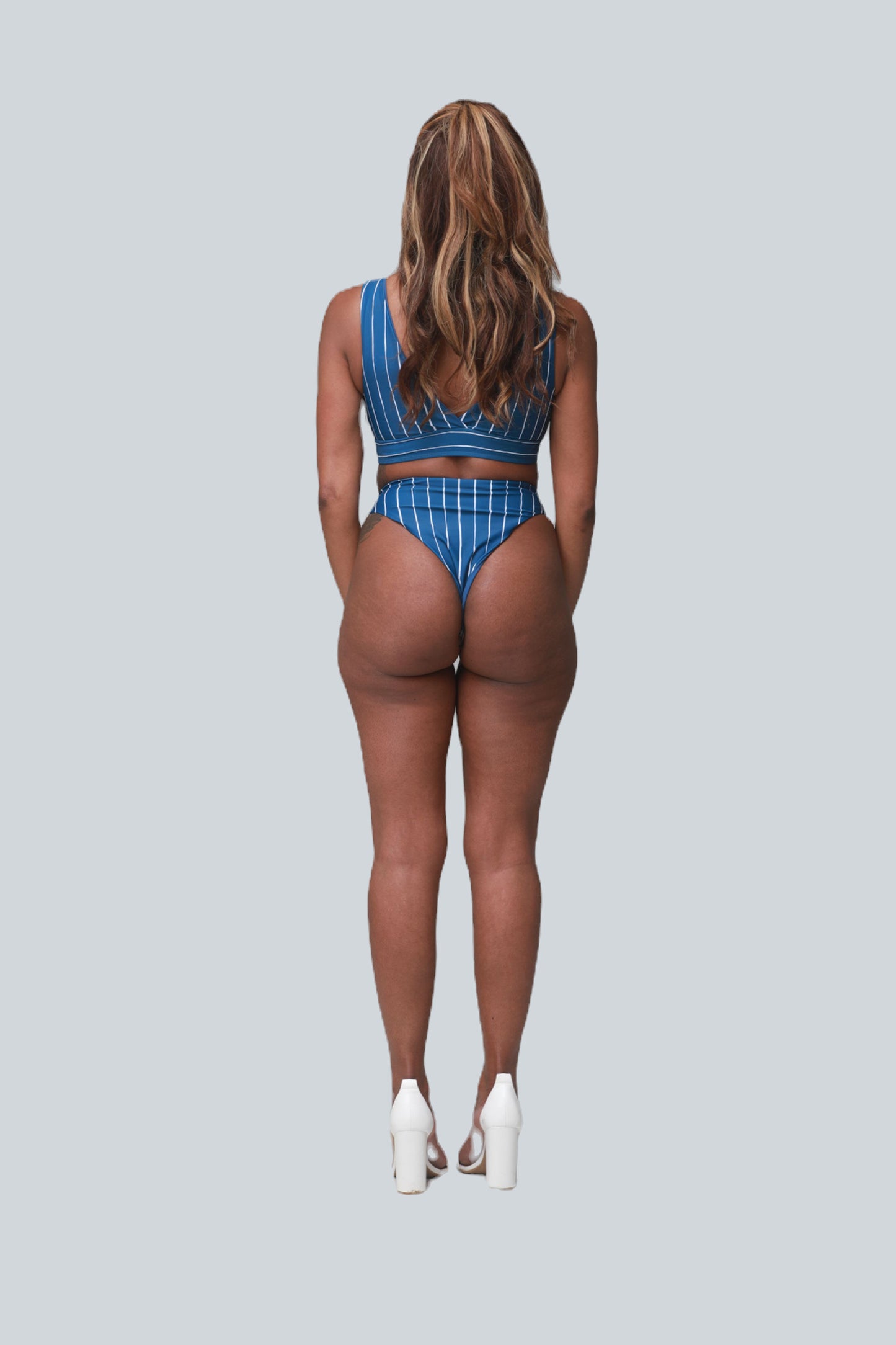 Marie Striped Bikini Brief image 5