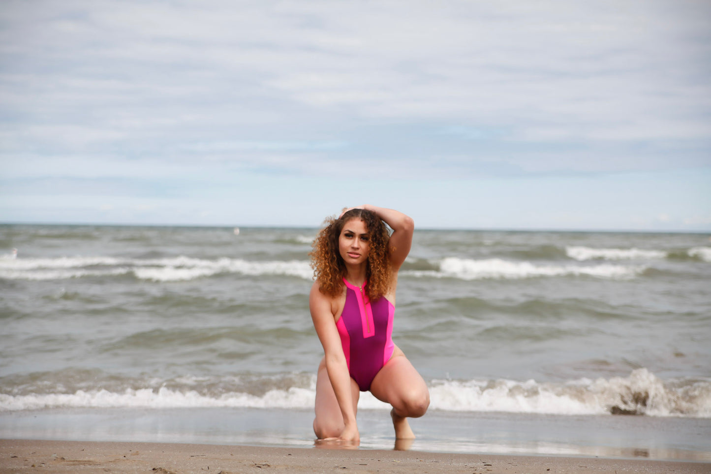 Alyssa Purple Monokini image 5