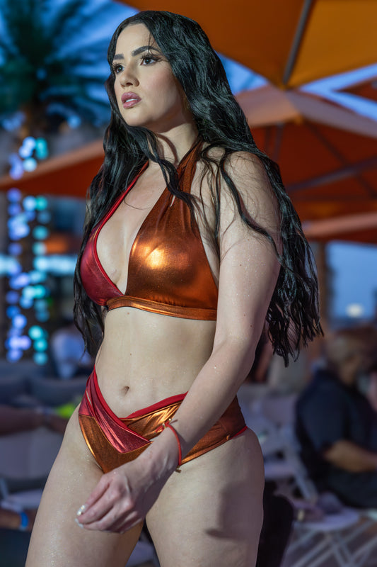 Fuego Color Block Bikini image 0