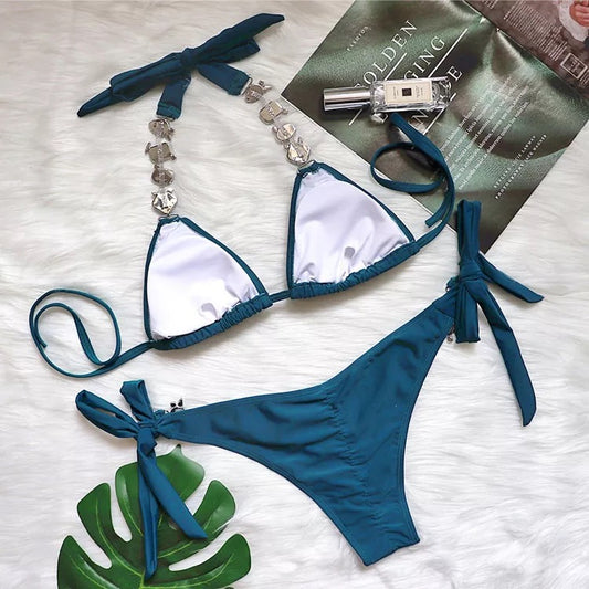 Rich Doll Bikini Top (TURQUOISE) image 1