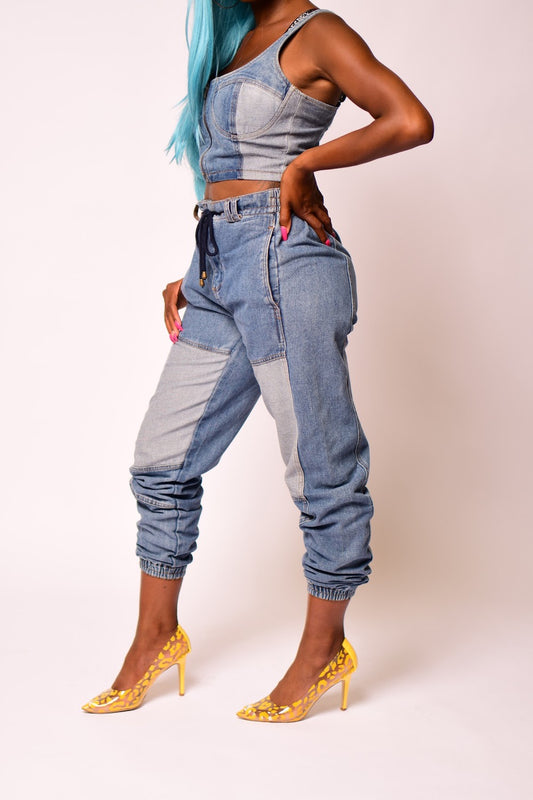Kardi Denim Pant Set image 0